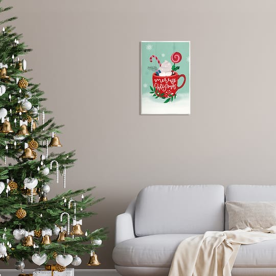 Stupell Industries Merry Christmas Warm Cocoa Wall Plaque Art